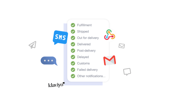 Choose order tracking and shipment notifications and channels